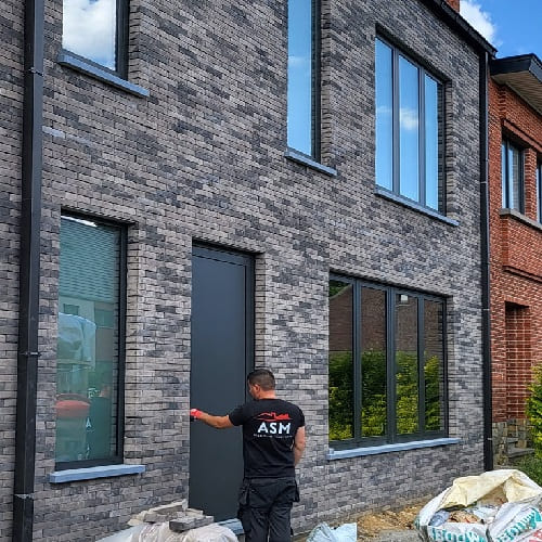 gevelwerken, gevelbekleding